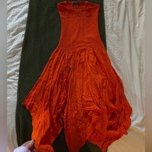 Red UO Flowy Dress